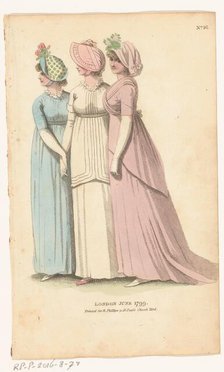 Magazine of Female Fashions of London and Paris. No. 16: London June 1799, 1799. Creator: Unknown.