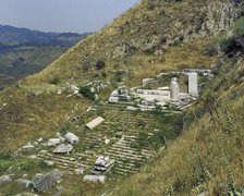 Ruins of a temple, Pergamon, Aeolis, Anatolia, Turkey, 2005.  Creator: Unknown.