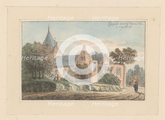 View of the chapel at Castle De Haar in Haarzuilens, c. 1700-c. 1799. Creator: Anon.