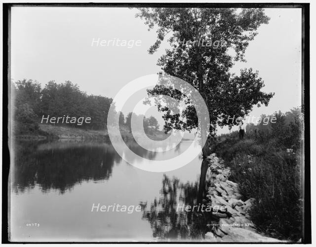 Combined locks, boat canal, Wis., between 1880 and 1899. Creator: Unknown.