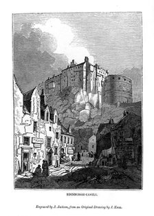 Edinburgh Castle, c1535-1570 (1843). Artist: J Jackson