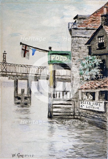 View of the Adam and Eve Inn, Chelsea, London, c1900.                                                Artist: Walter Greaves