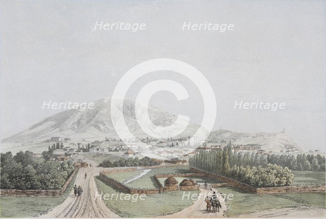 View of Pyatigorsk, Mid of the 19th century. Artist: Anonymous  