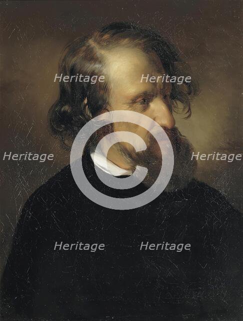 The Painter Josef Kriehuber, 1853. Creator: Friedrich von Amerling.