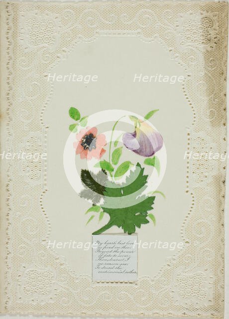 My Hearts Best Love (Valentine), c. 1850. Creator: Unknown.