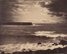 [The Great Wave, Sète], 1857. Creator: Gustave Le Gray.