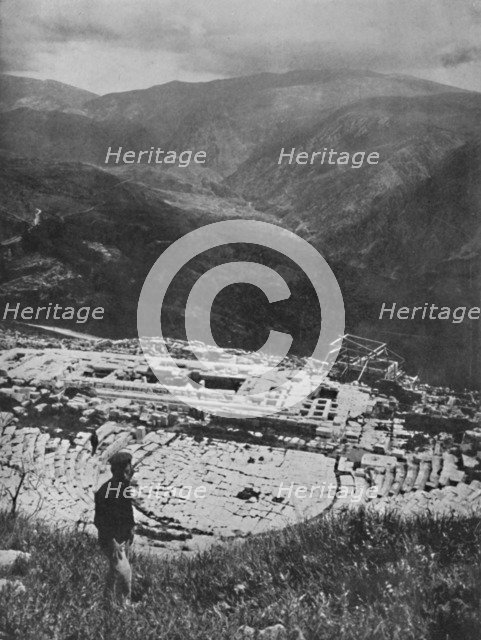 'Ruins of the Temple of Apollo at Delphi', 1913. Artist: Unknown.