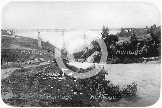 'Railway Bridge Over The Malleco River, Arucania', 1911. Artist: Unknown.