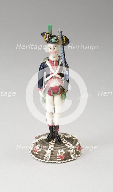 Soldier, France, 18th century. Creator: Verres de Nevers.