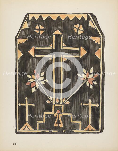 Plate 46: Straw Applique Design: From Portfolio "Spanish Colonial Designs of New Mexico", 1935/1942. Creator: Unknown.