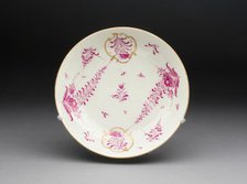 Plate, Worcester, c. 1770. Creator: Royal Worcester.