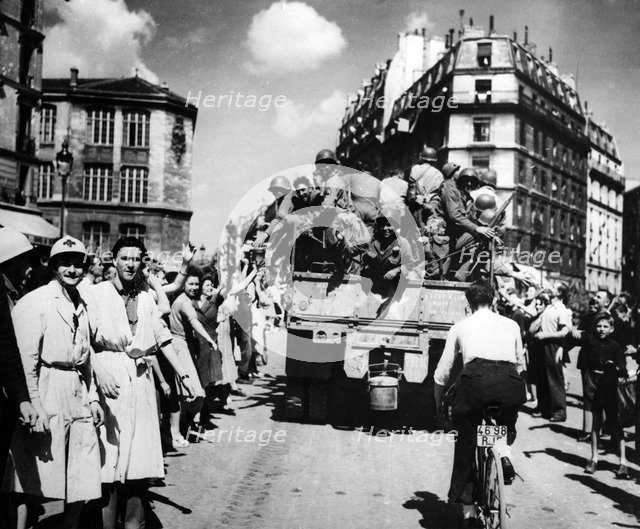 The liberation of Paris, August 1944. Artist: Unknown