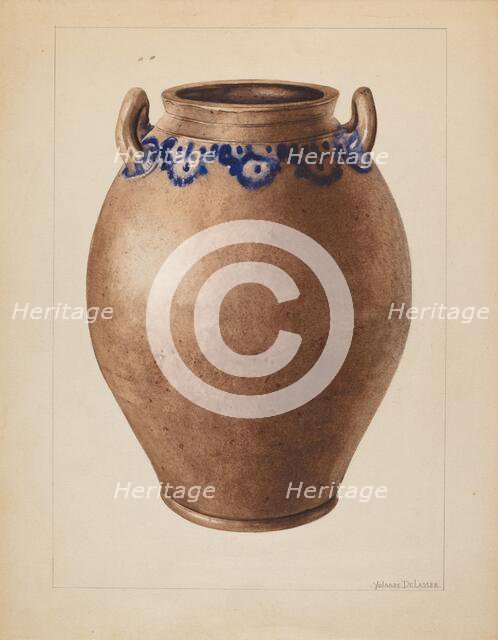 Crock, c. 1937. Creator: Yolande Delasser.