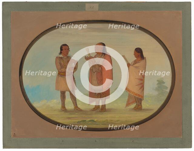 Kickapoo Indians Preaching and Praying, 1861/1869. Creator: George Catlin.