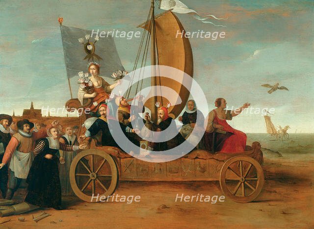 Flora's Wagon of Fools, Between 1632 and 1641. Creator: Pot, Hendrik Gerritsz. (1580/81-1657).