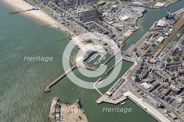 The harbour, town and High Street Heritage Action Zone, Lowestoft, Suffolk, 2016. Creator: Damian Grady.