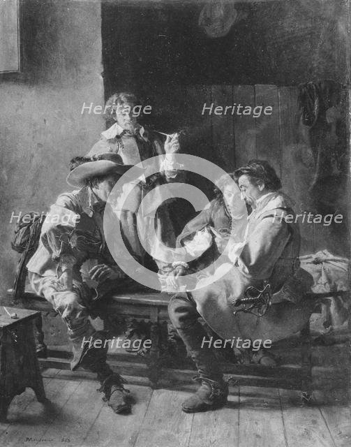 The Card Players, 1863. Creator: Jean Louis Ernest Meissonier.