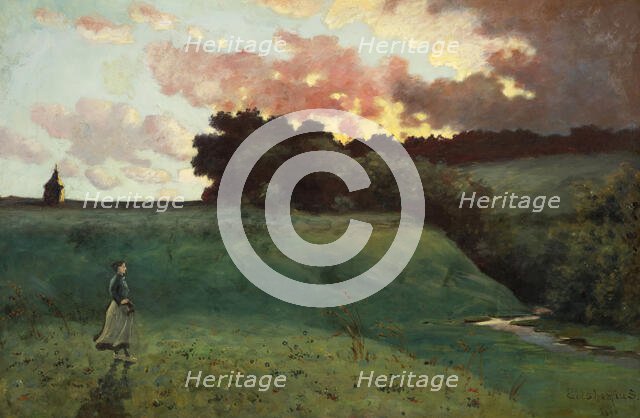 Stormy Landscape (image 2 of 3), 1890. Creator: Louis Michel Eilshemius.
