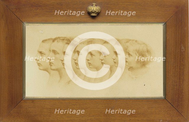 The children of Grand Duke Konstantin Konstantinovich of Russia (1858-1915), 1909.