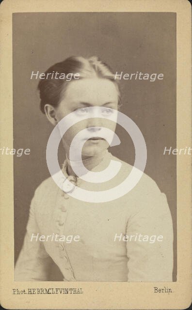 Pianist and composer Agathe Backer Grøndahl (1847-1907). Creator: Photo studio Herrmann Levinthal, Berlin  .