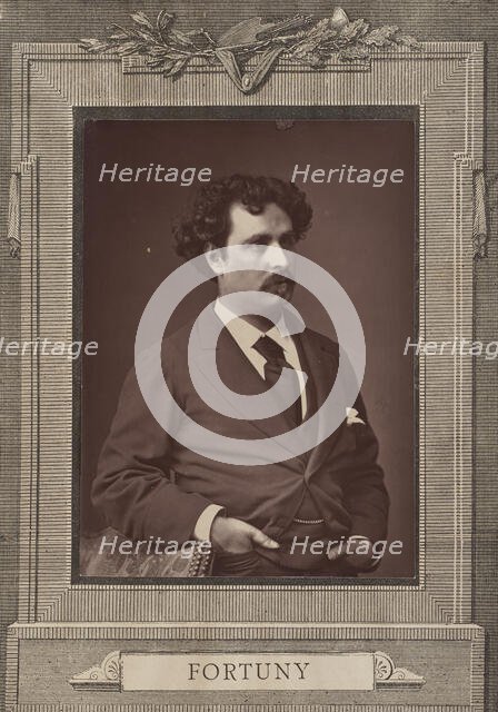 Portrait of the painter Marià Fortuny (1838-1874), c. 1870. Creator: Anonymous.