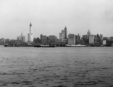 New York skyline from Jersey, c.between 1910 and 1920. Creator: Unknown.