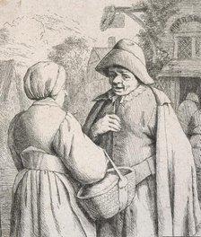 Man and woman conversing, 1673. Creator: Adriaen van Ostade.