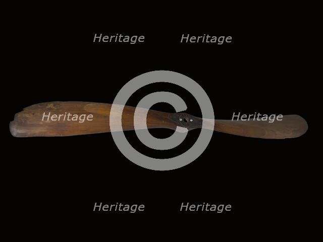 Curtiss Ely Propeller, fixed-pitch, two-blade, wood and metal, 1911. Creator: Curtiss Aeroplane and Motor Company.