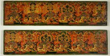 Pair of Manuscript Covers from the Glorification of the Great Goddess..., 18th century. Creator: Unknown.