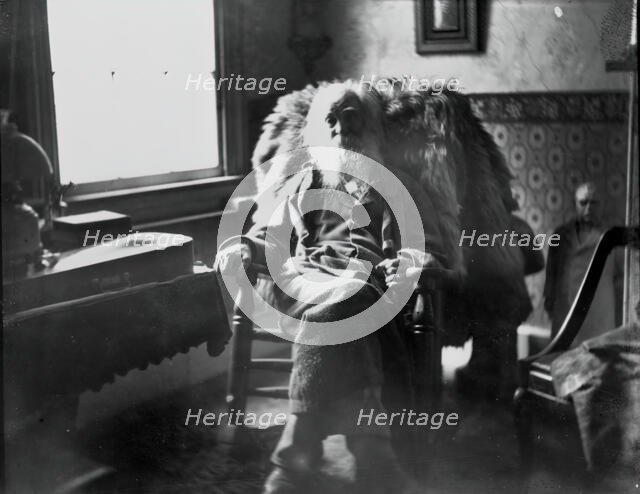 Walt Whitman in Camden, N.J., c. 1891. Creator: Thomas Eakins.
