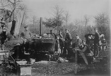 U.S. field kitchen in France, 11 Mar 1918. Creator: Bain News Service.
