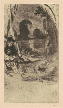 The Camp, 1861 (published 1879). Creator: James Abbott McNeill Whistler.
