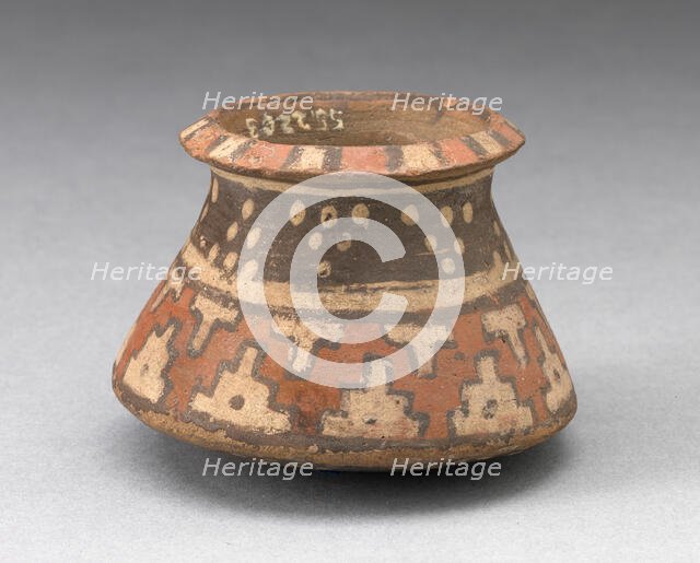 Miniature Jar with Textile-Like Pattern, A.D. 1450/1532. Creator: Unknown.