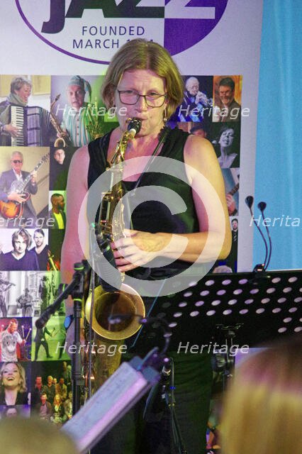 Karen Sharp, iG4, Watermill Jazz Club, Dorking, Surrey, 17 June 2025. Creator: Brian O'Connor.