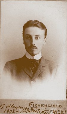 Portrait of the writer and dramatist Boris Konstantinovich Zaytsev (1881-1972), 1902.