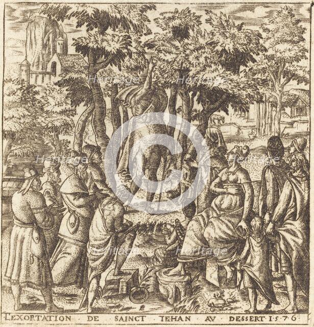 The Preaching of John the Baptist in the Wilderness, probably c. 1576/1580. Creator: Leonard Gaultier.