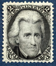 2c Andrew Jackson re-issue single, 1875. Creator: National Bank Note Company.