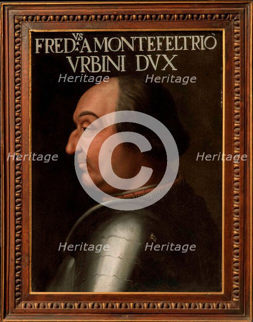 Portrait of the Duke Federico da Montefeltro (1422-1482) , 1556. Creator: Dell'Altissimo, Cristofano (1525-1605).