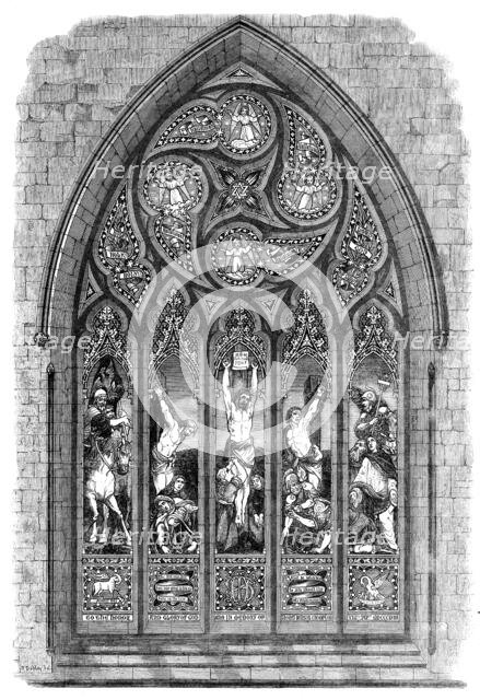 The International Exhibition: stained-glass window by Messrs. J. Ballantine and Son..., 1862. Creator: Unknown.