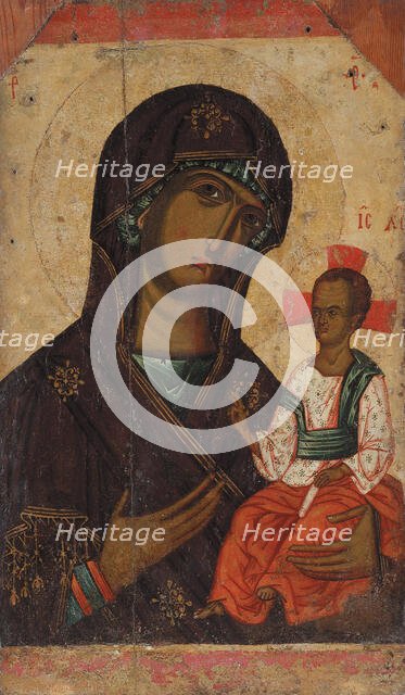 The Virgin Hodegetria of Volyn, First Half of 14th century. Creator: Byzantine Master.