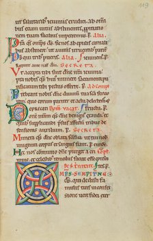 Decorated Initial O; Stammheim Missal, probably 1170s. Creator: Unknown.