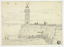 Dieppe, West Pier, May 6, 1854. Creator: Edward William Cooke.