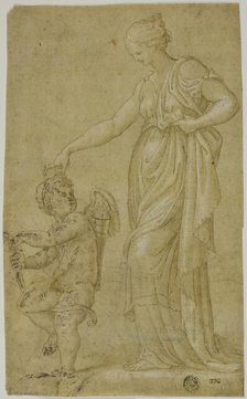 Venus (?) and Cupid, n.d. Creator: Unknown.