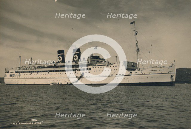 British passenger ship SS Arandora Star of the Blue Star Line, 1936 Artist: Unknown