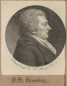 Joseph Erwin, 1798. Creator: Charles Balthazar Julien Févret de Saint-Mémin.