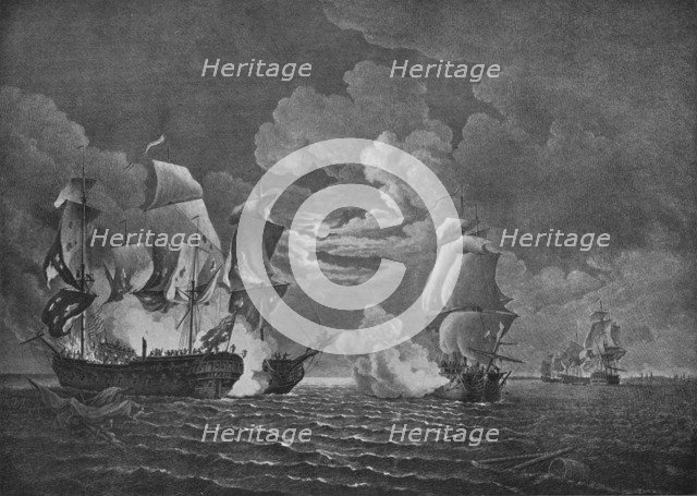 'Victory of Paul Jones', c1780. Artist: Richard Paton.