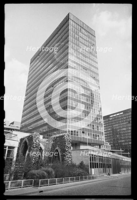 St Alphage House and remains of the Church of St Alphege London Wall, City of London, c1955-c1980. Creator: Ursula Clark.