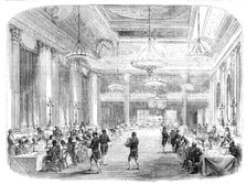 Grand Banquet to the Knights of St. Patrick, in Dublin Castle, 1857. Creator: Unknown.