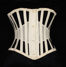 Corset, American, ca. 1872. Creator: Worcester Skirt Company.