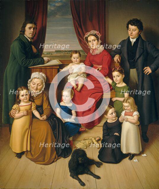 An Artist and His Family, c. 1830. Creator: Unknown.